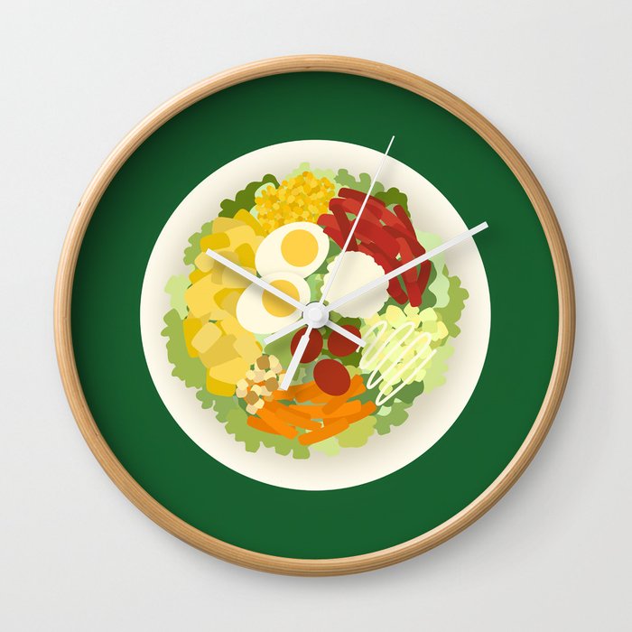 Healthy salad 5 Wall Clock