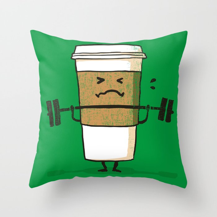 Strong Coffee Throw Pillow