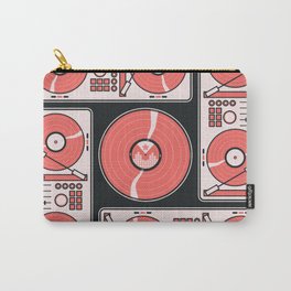 Record Player Square Carry-All Pouch