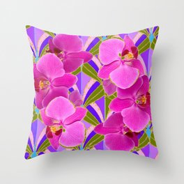 Green Photo Botanical Lavender Pink Flora Tropical Pillows Flower THROW PILLOWS Decor Orchid Pillow Flowers Home Decor FLORAL