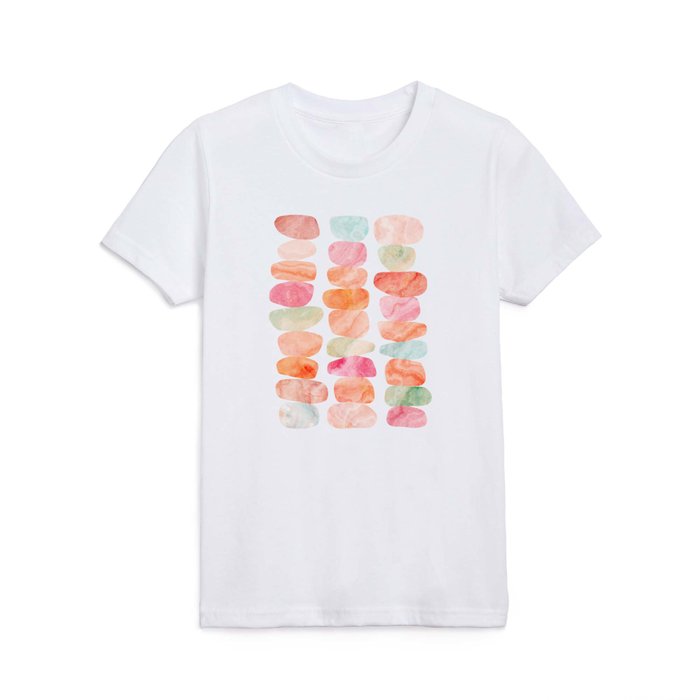 Zen Pebble Pattern 1.  balanced candy marbles Kids T Shirt