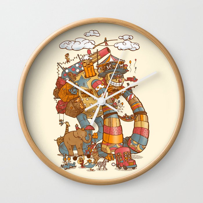 Circusbot Wall Clock