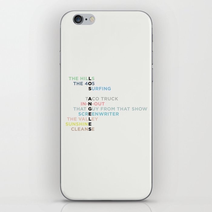 The Words of LA iPhone Skin