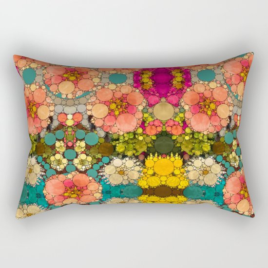 Perky Flowers! Rectangular Pillow