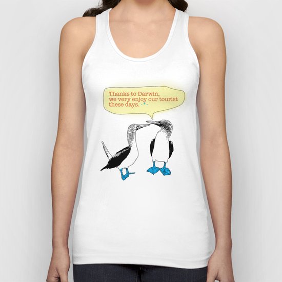 Leave Galapagos alone,pls. Unisex Tank Top
