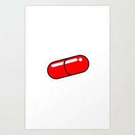 Red Pill solo Art Print