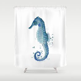 Seahorse Shower Curtains For Any, Seahorse Shower Curtain Set