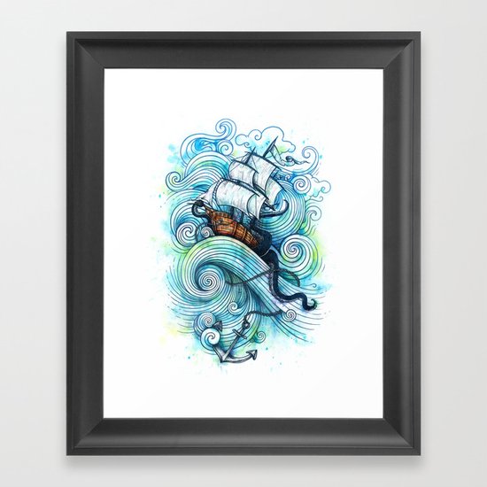 Long Journey Framed Art Print