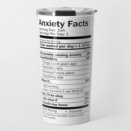 Anxiety Facts Travel Mug