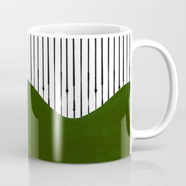 lines and wave (green) Mug