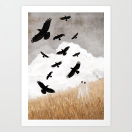 Walter and The Crows Art Print