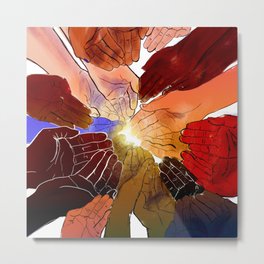 Healing Metal Print