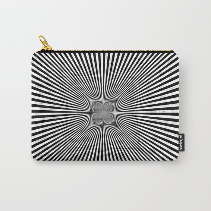 BLACK STRIPES INTO INFINITY. Carry-All Pouch
