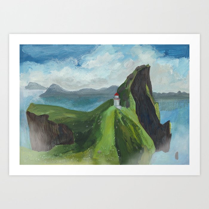 Faroe Islands Landscape Art Print By Halbermensch Society6