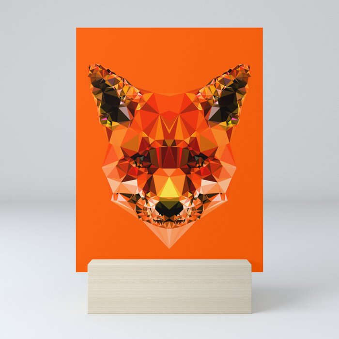 Geometric Fox Mini Art Print