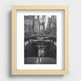 New York City | Black and White Winter Day | Travel Photography Recessed Framed Print