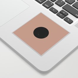 A Circle on Blush Art Sticker