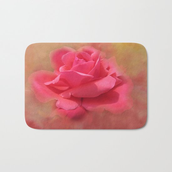Enchanting Elegant Rose Bath Mat
