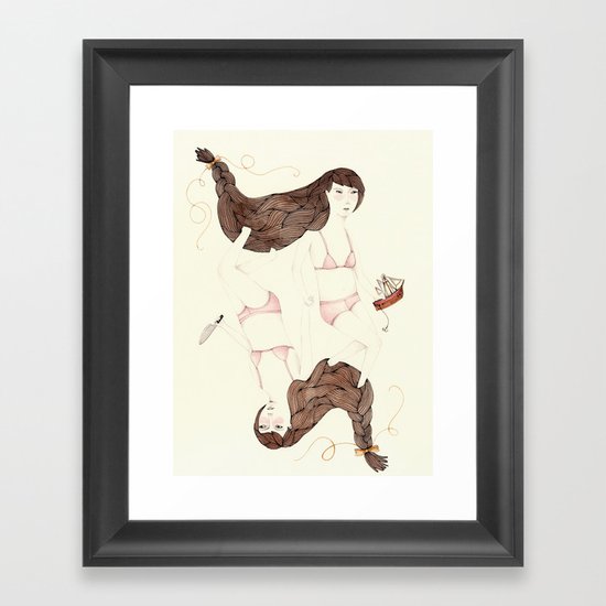 Twisted Sister Framed Art Print