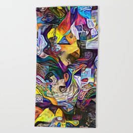 Color Jungle Beach Towel