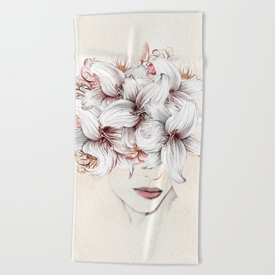 Flowers Women 23 Beach Towel