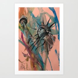 Lady Liberty Art Print