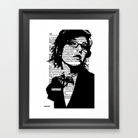 We Part Here Framed Art Print