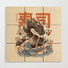Great Sushi Dragon Wood Wall Art