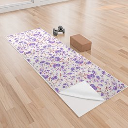 Amethyst flowers – series 2 pattern 2 A Yoga Towel