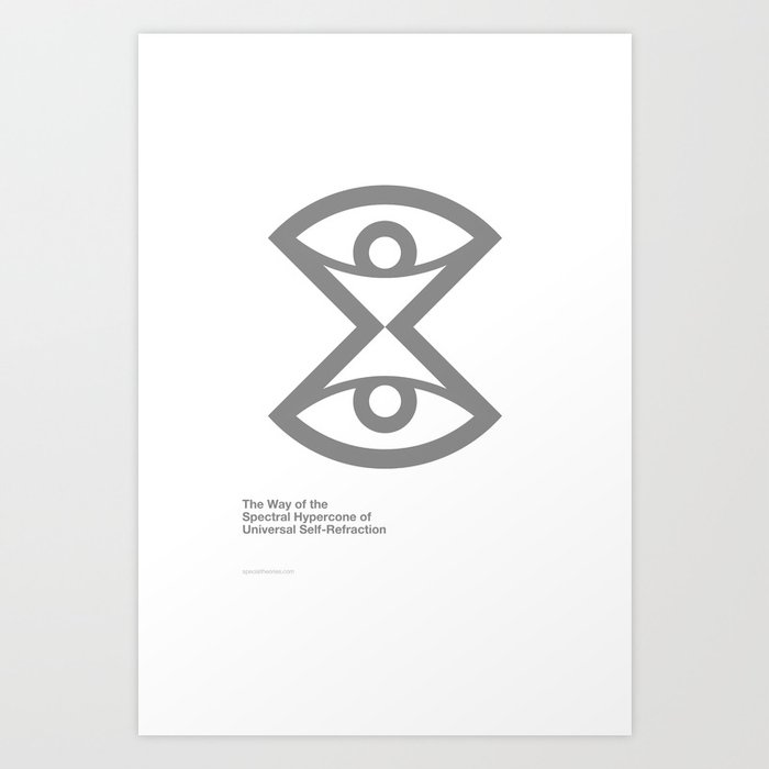 The Spectral Hypercone Symbol Art Print