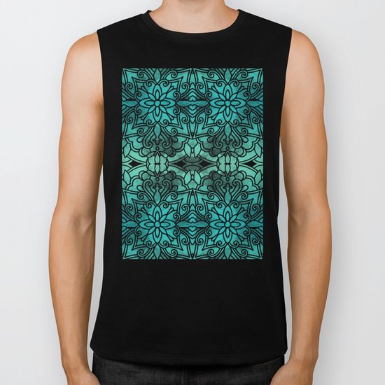 Water Mandala Biker Tank
