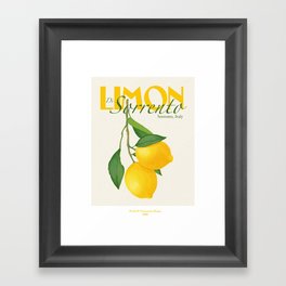 Limon Di Sorrento Framed Art Print