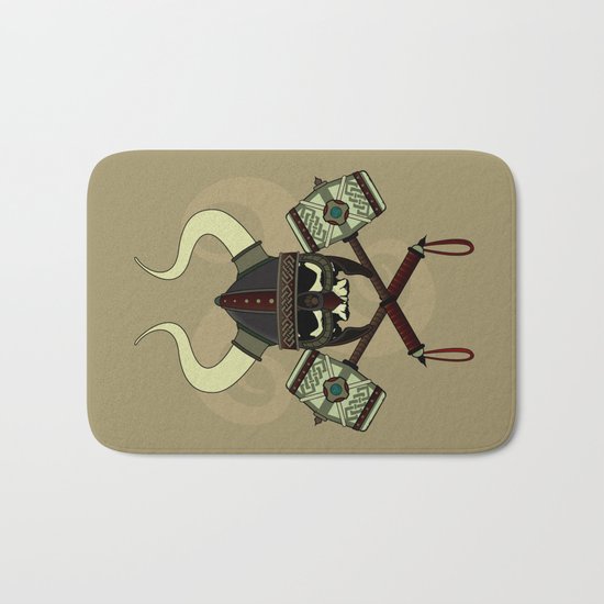 Viking skull Bath Mat