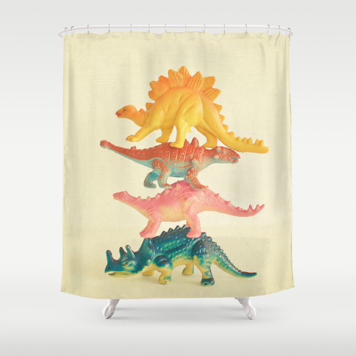 Dinosaur Antics Shower Curtain