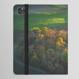 Colourful heart shaped woods in autumn. Tuscany, Italy iPad Folio Case