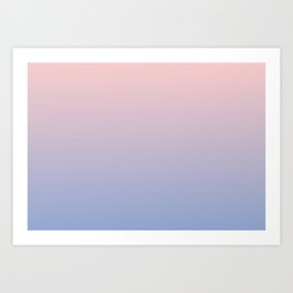 Ombre | Color Gradients | Gradient | Rose Quartz | Serenity | Colors of the Year 2016 | Art Print