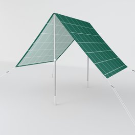 Windowpane Check Grid (white/emerald green) Sun Shade