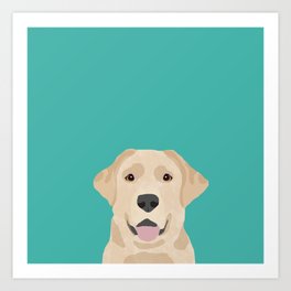 Labrador Retriever golden retriever yellow lab dog breed gifts Art Print