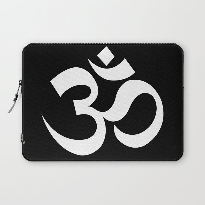 Om - black Laptop Sleeve