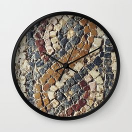 Roman mosaic Wall Clock