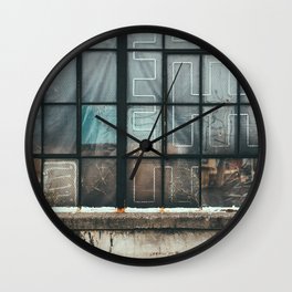 Dirty Windows Wall Clock