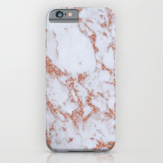 Intense rose gold marble iPhone & iPod Case by Marbleco Society6