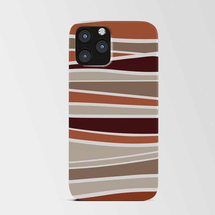 Landscape Earthy Colorful Stripes iPhone Card Case