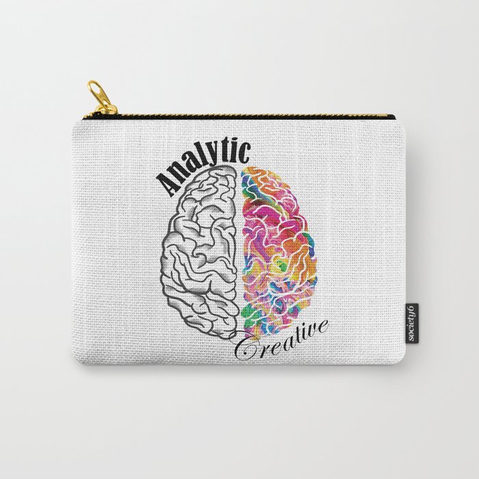 Analytic Creative Brain Left Right Carry-All Pouch