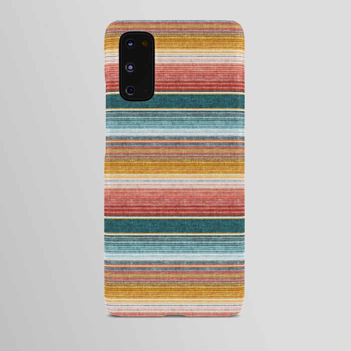Serape Southwest Stripe Orange & Teal by Little Arrow Design Co on Pillow Sham Serape Southwest Stripe Orange & Teal by Little Arrow Design Co on Pillow Sham