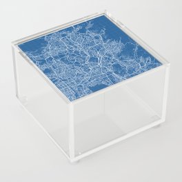 Kuala Lumpur City Map of Malaysia - Blueprint Acrylic Box