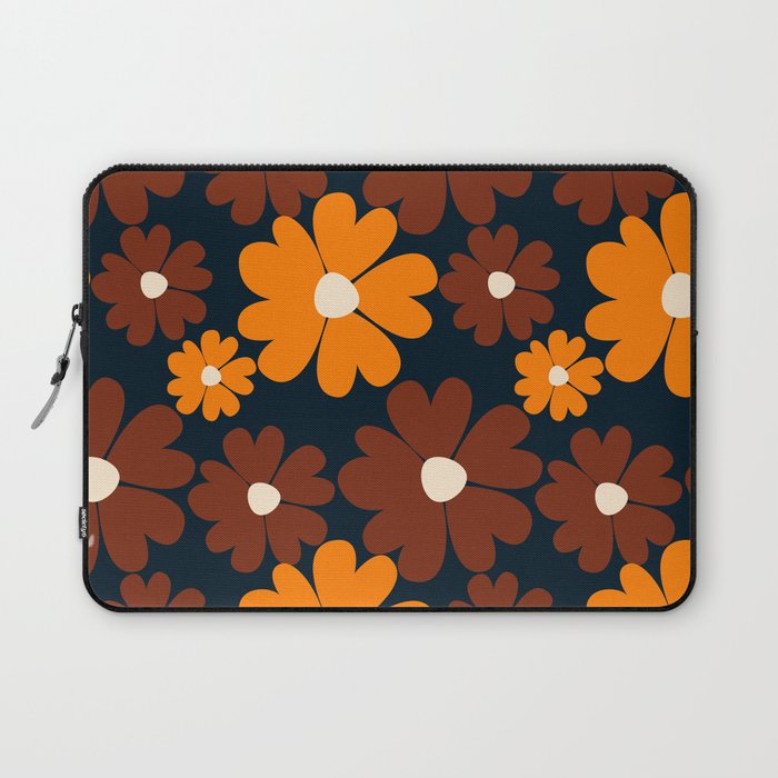 Colored flowers pattern Laptop Sleeve