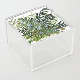 Ferns and Violets Woodland Acrylic Box