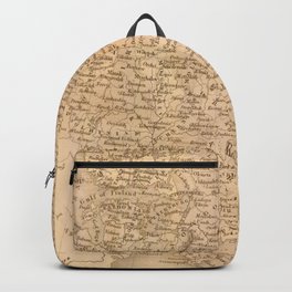 Vintage East Europe Map Backpack