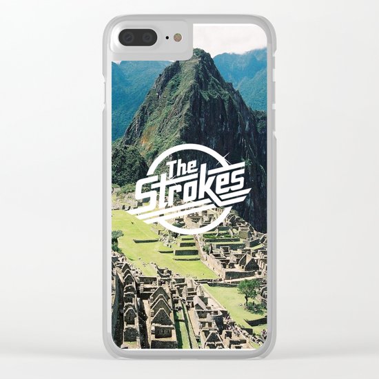 The Strokes Logo Machu Picchu Clear iPhone Case